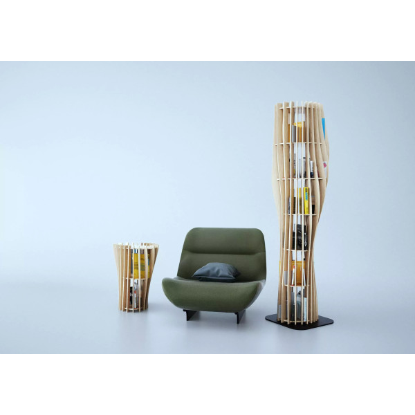 Bibliothèque design en bois Rouah 200 - Piko Edition