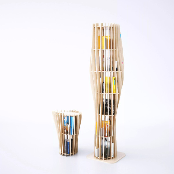 Bibliothèque design en bois Rouah 200 - Piko Edition