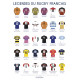Affiche des légendes du rugby français - Chistera