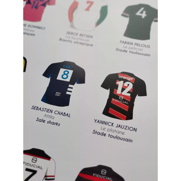 Affiche des légendes du rugby français - Chistera