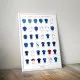 Affiche CHISTERA des légendes du XV de France 50x70cm