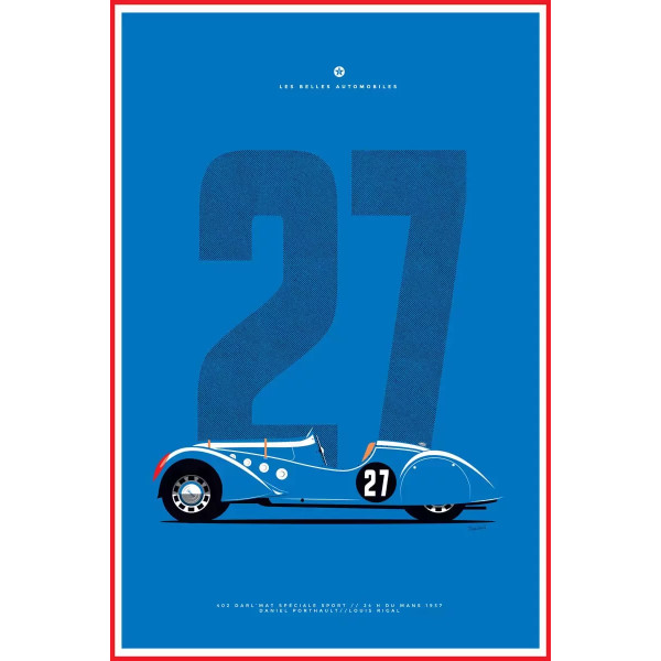 Affiche Peugeot 402 Darl'Mat - En Double File