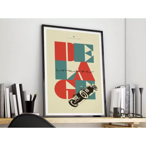 Affiche Delage course