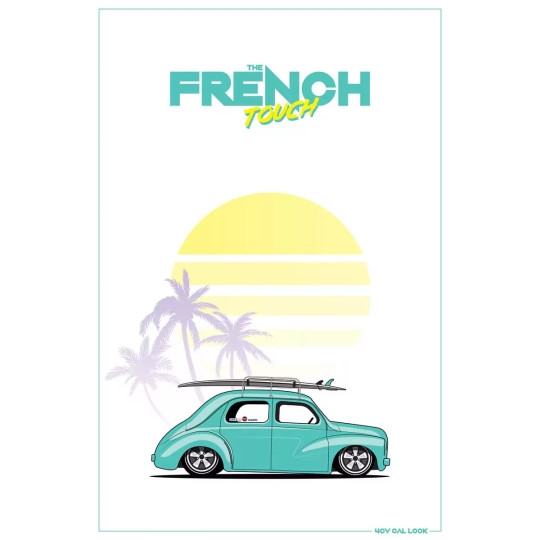 Affiche 4cv French Touch - En Double File