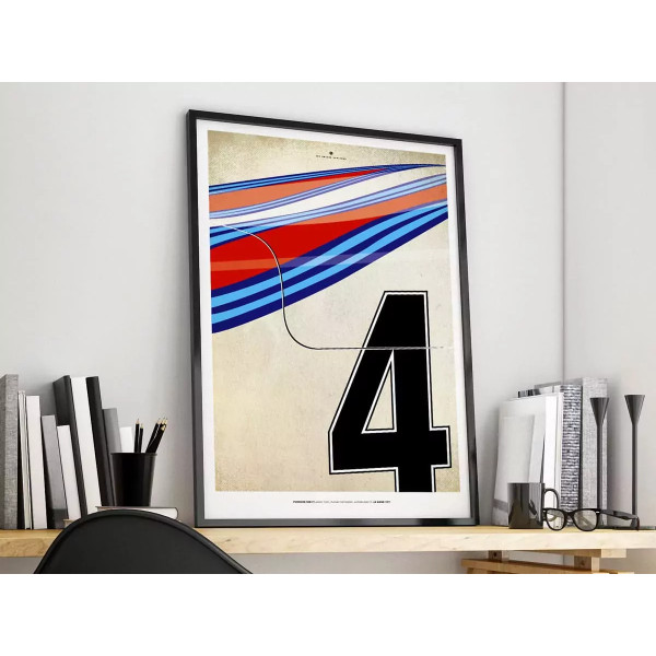 Affiche Porsche 936 - En Double File