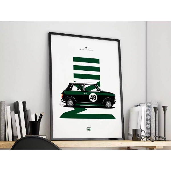 Affiche de la Austin Mini - En Double File