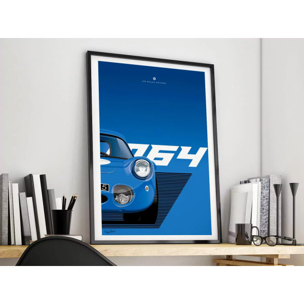 Affiche de la Renault Alpine M64 - En Double File