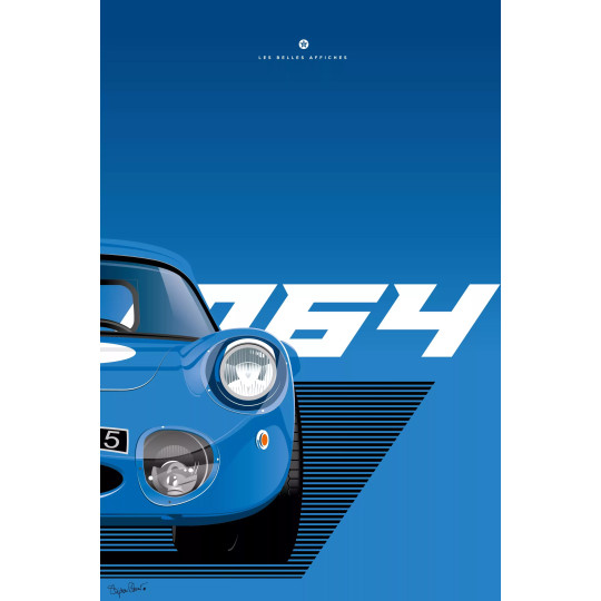 Affiche de la Renault Alpine M64 - En Double File