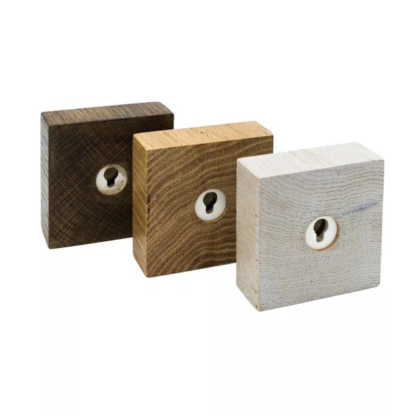 Range clé I FEEL WOOD Solo porte-clés mural magnétique en chêne - 3 coloris