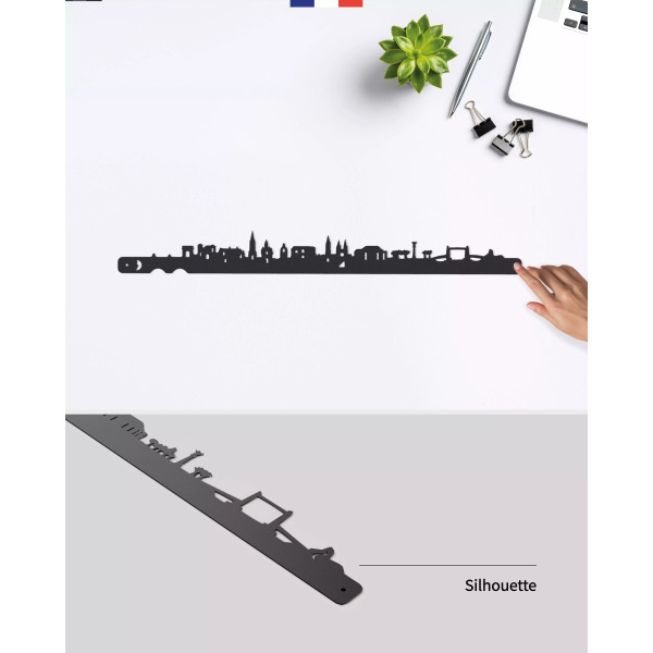 Silhouette murale ville de Bordeaux – Je Suis Art.