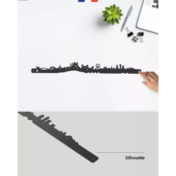 Silhouette murale ville de Lyon – Je Suis Art.