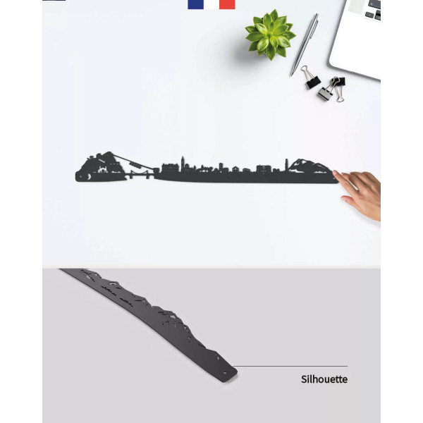 Silhouette murale ville de Grenoble – Je Suis Art.