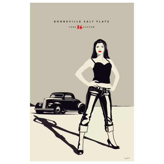 Affiche de la Ford 36 Custom - En Double File