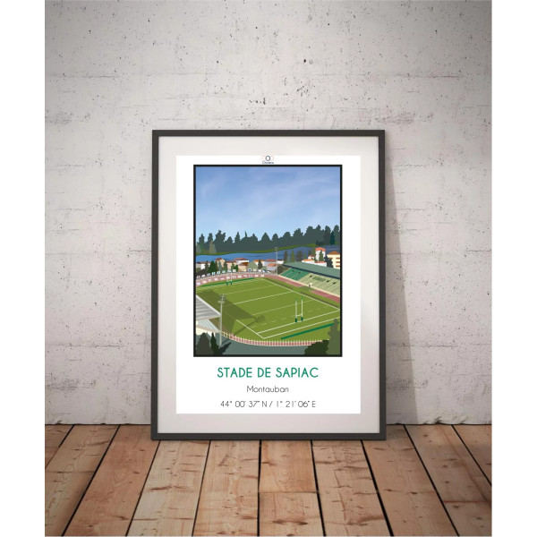 Affiche du stade Sapiac de l'USM - Chistera