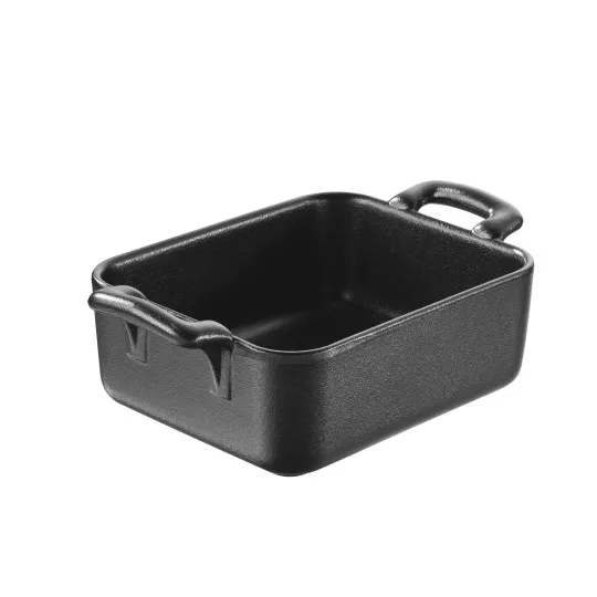Lot plats à four rectangulaires en céramique noire Belle Cuisine - Revol