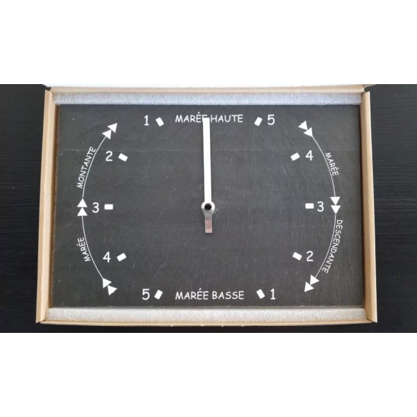 Horloge des marées en ardoise