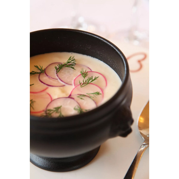 Soupière en tête de lion en céramique noire French Classics - Revol