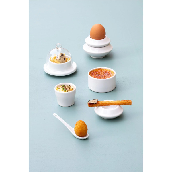 Coquetier en porcelaine blanche Les Essentiels - Revol