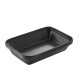 Plat à four rectangulaire 19x13cm en céramique noire Les Essentiels - Revol