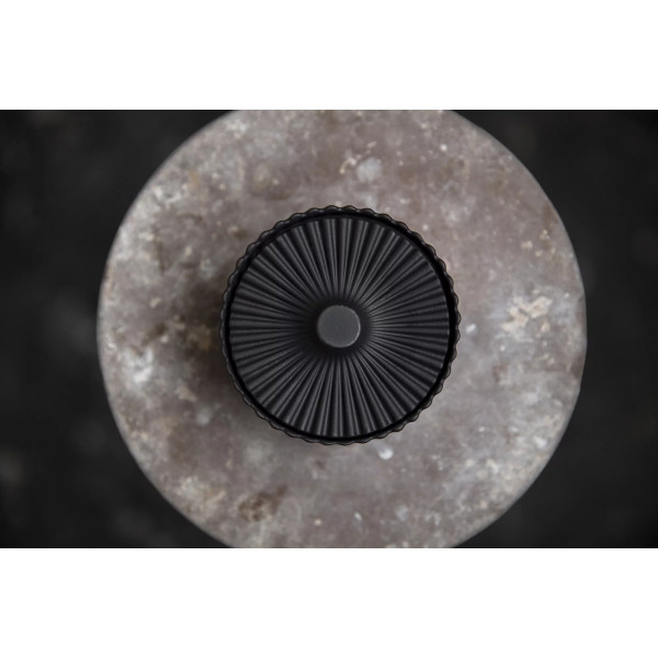 Sucrier avec couvercle en céramique noire Pokoe - Revol