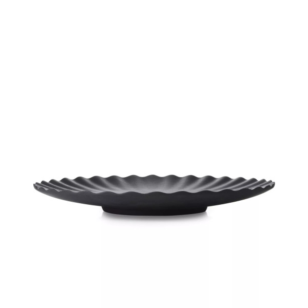 Assiette ronde à dessert en céramique noire Pokoe - Revol
