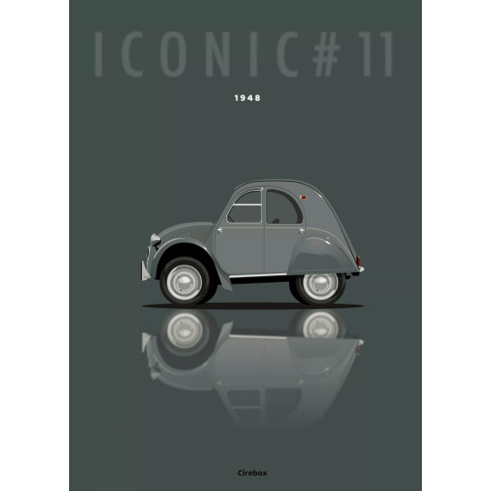 Affiche de la Citroën 2CV - Cirebox