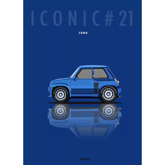Affiche de la Renault 5 Alpine Turbo - Cirebox