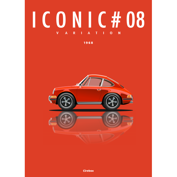 Affiche de la Porsche 911