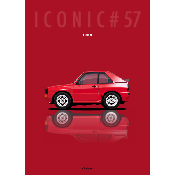 Affiche de l'Audi Quattro - Cirebox