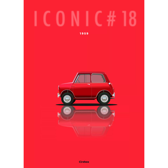 Affiche de l'Austin Mini - Cirebox