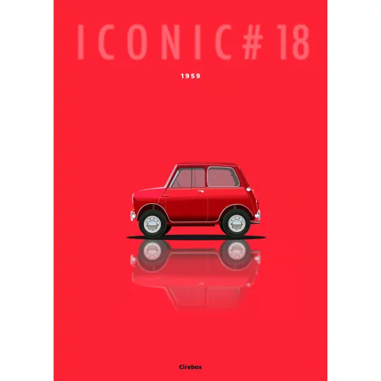 Affiche de l'Austin Mini - Cirebox