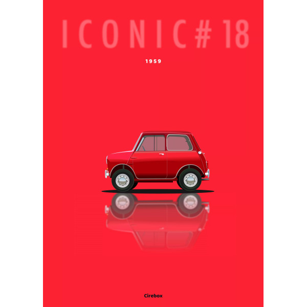 Affiche de l'Austin Mini - Cirebox