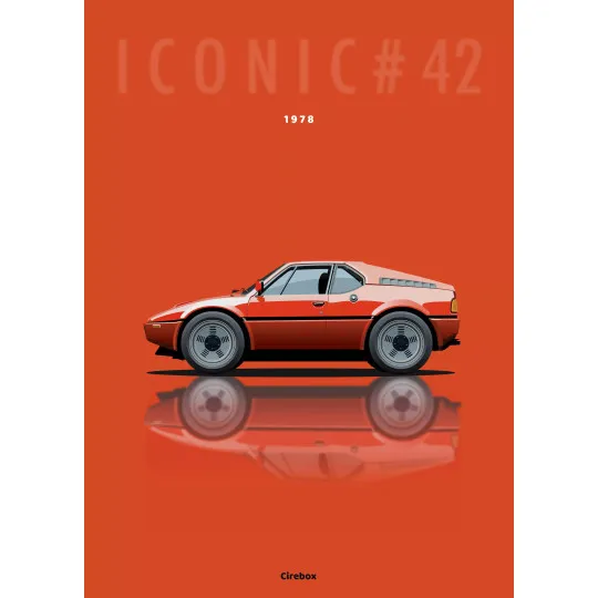 Affiche de la BMW M1 - Cirebox