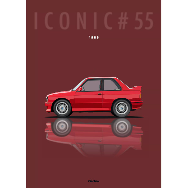 Affiche de la BMW M3 E30 - Cirebox