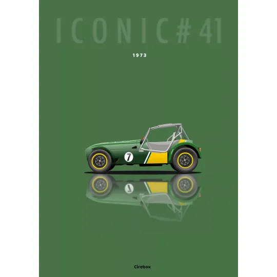 Affiche 100% Made in France de la Catherham 7 - Cirebox
