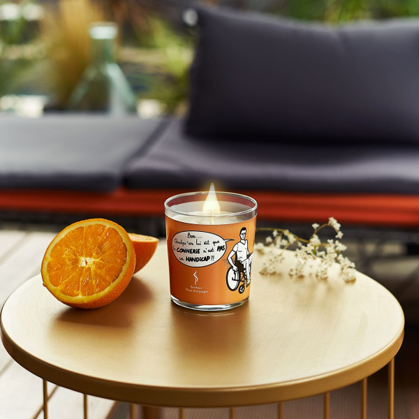 Bougie WOOGY La Handicap parfum Fleur d'oranger 200g