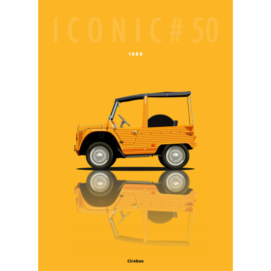 Affiche 100 % Made In France Citroën Méhari 1968