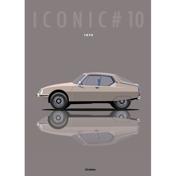 Affiche 100 % Made In France Citroën SM 1970