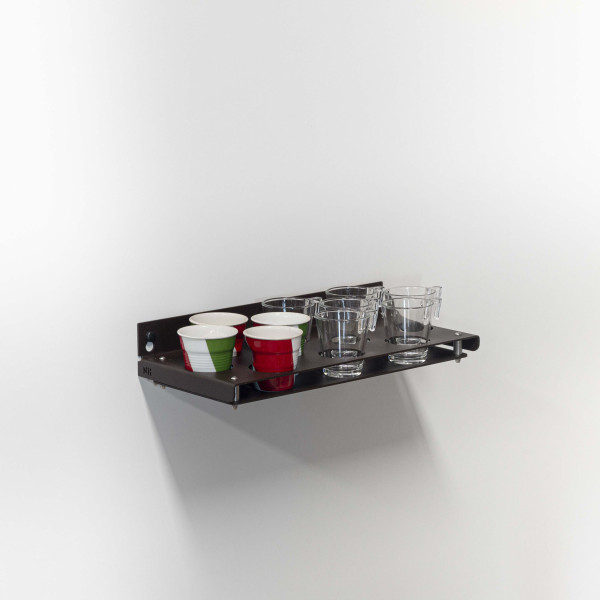 Étagère murale avec rangement pour pots et tasses - Naklis