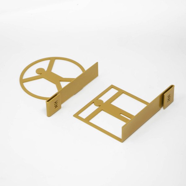 Serre-livres Homme de Vitruve pour étagère - Naklis