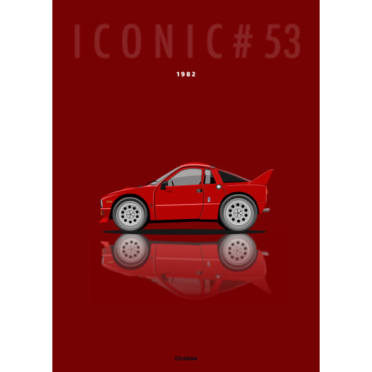 Affiche 100 % Made In France, Lancia 037 - 1982