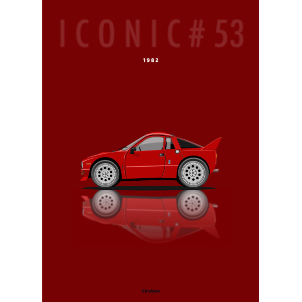 Affiche 100 % Made In France, Lancia 037 - 1982