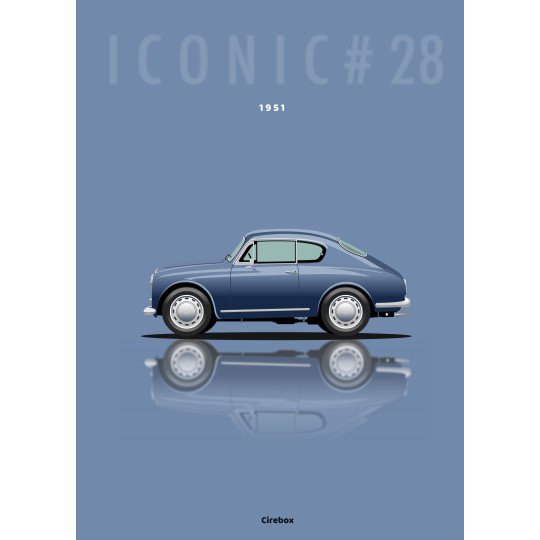 Affiche 100 % Made In France, Lancia Aurelia - 1951