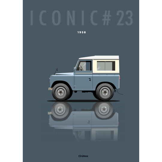 Affiche 100 % Made In France, Land Rover Serie II - 1958