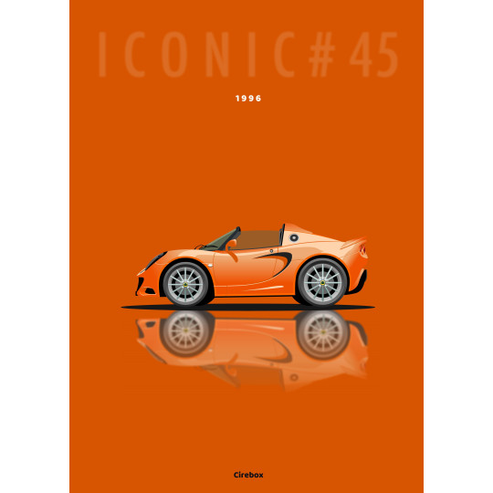 Affiche 100 % Made In France, Lotus Elise - 1996