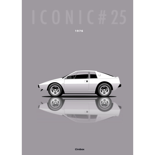 Affiche 100 % Made In France, Lotus Esprit - 1976