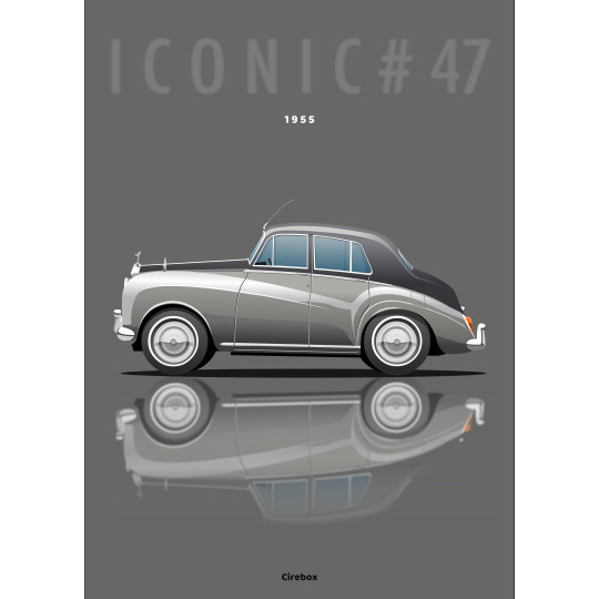 Affiche 100 % Made In France, Rolls Royce Silver Cloud - 1955