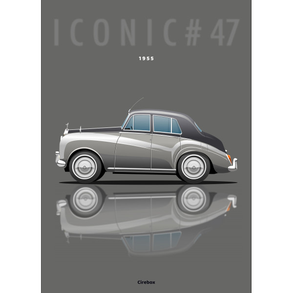 Affiche 100 % Made In France, Rolls Royce Silver Cloud - 1955