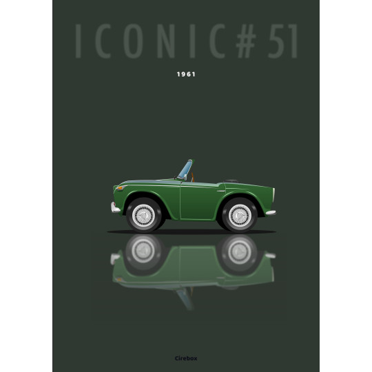 Affiche 100 % Made In France, Triumph TR4 - 1961