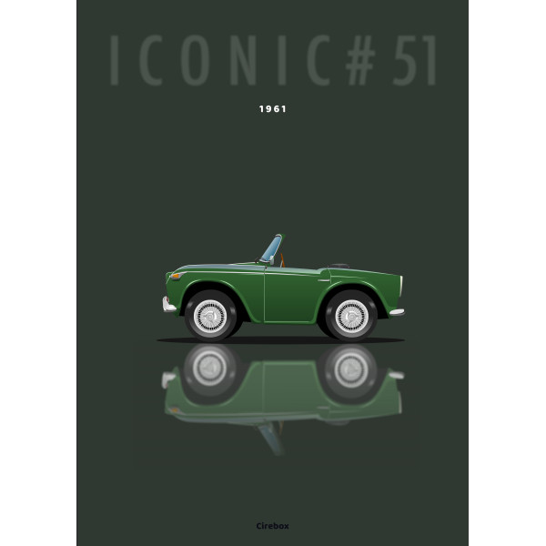 Affiche 100 % Made In France, Triumph TR4 - 1961